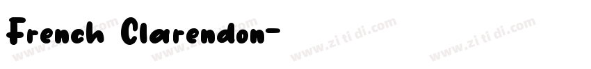 French Clarendon字体转换